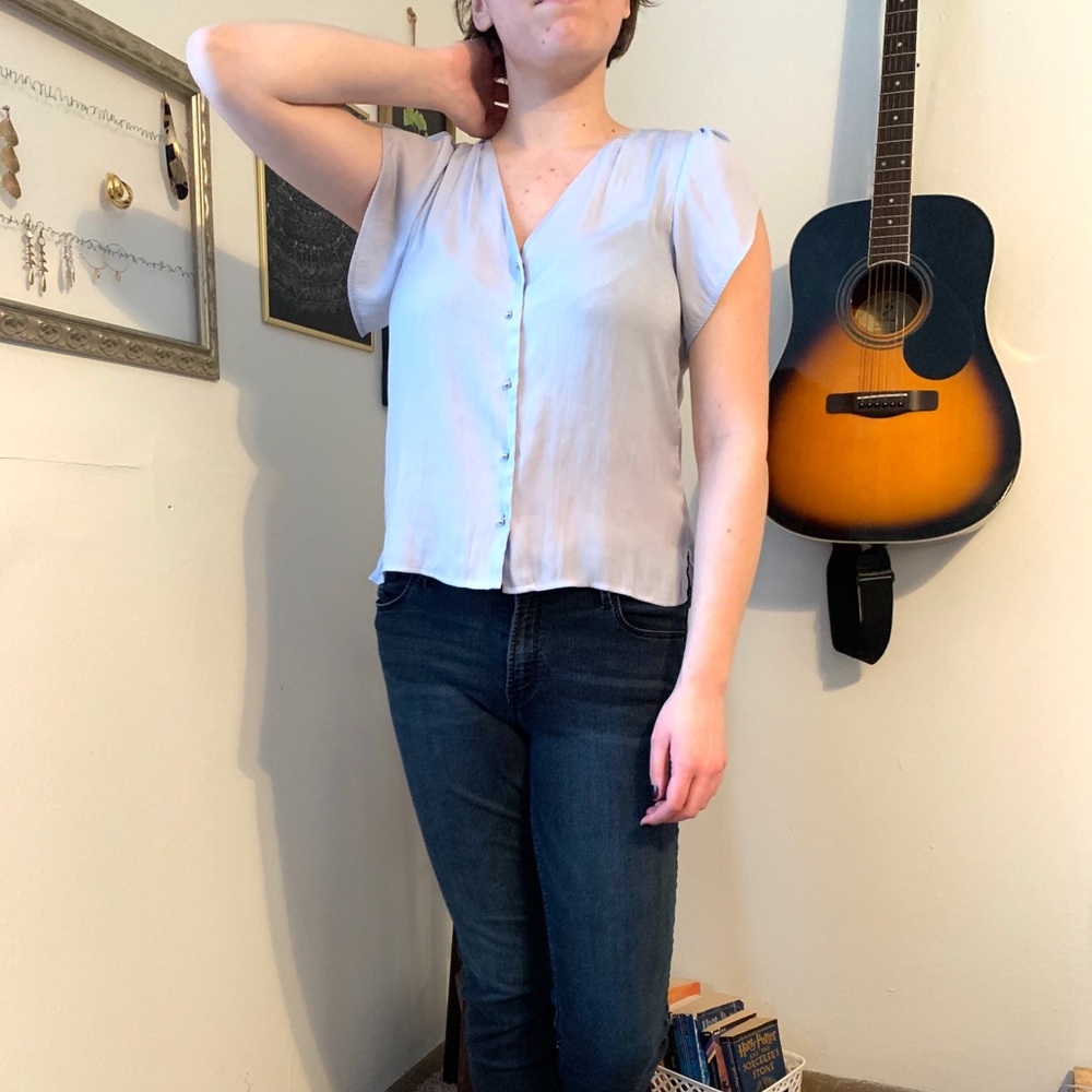 Dainty Blue Blouse